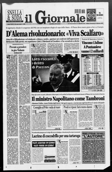 Il giornale : quotidiano del mattino